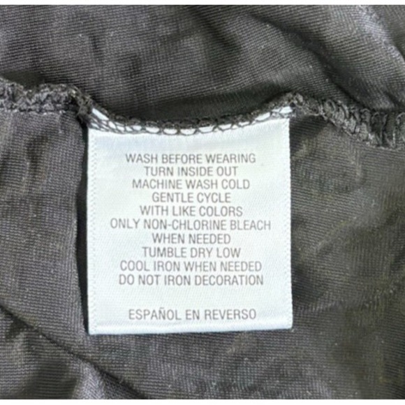 Style & Co Womens 1X Top Black Burnout Velvet Bell Sleeve Whimsigoth Grunge - Picture 9 of 10